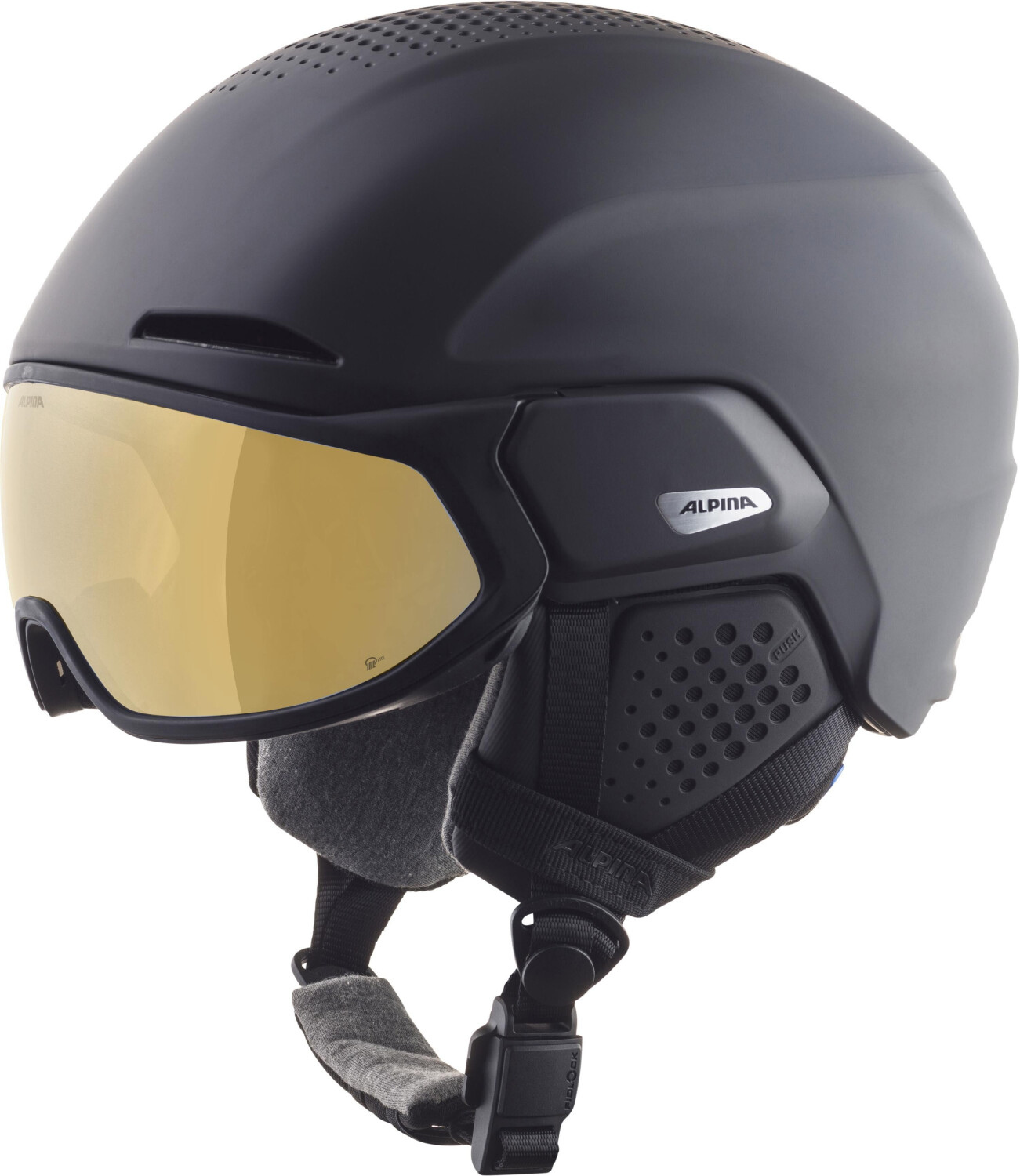 ALPINA ALTO Q LITE Skihelm black